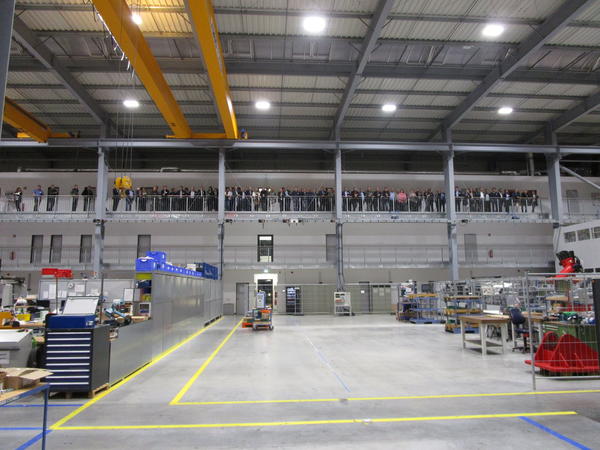 Produktionshalle von Broetje-Automation