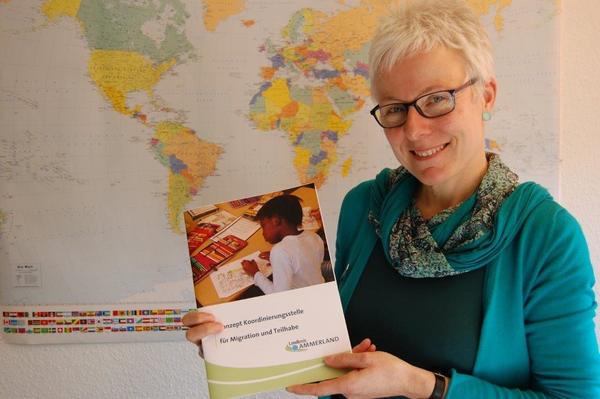Petra M�ller, Mitarbeiterin der Koordinierungsstelle f�r Migration und Teilhabe