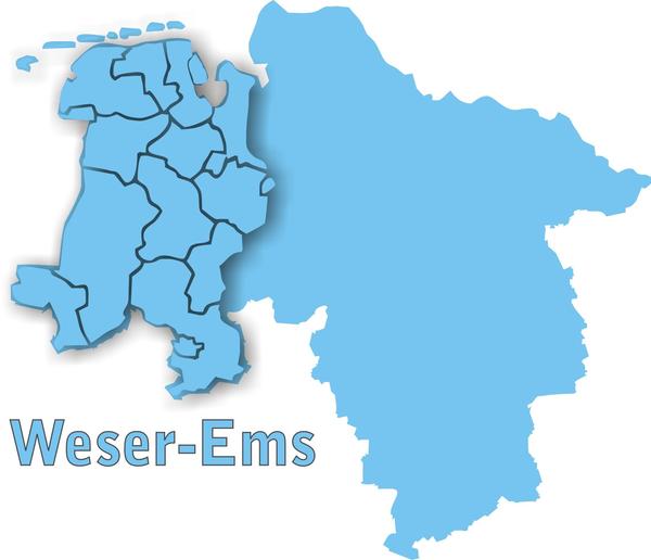 Logo ARBEITSGEMEINSCHAFT der Landkreise und  kreisfreien Städte in Weser-Ems
