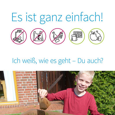 Kampagne "Es geht auch ohne St&ouml;rstoffe...in der Biotonne"