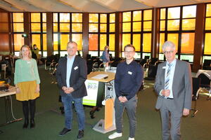 Gesundheitskonferenz der Gesundheitsregion Ammerland: Simone Krebstakies, Thomas Altgeld, Steffen Scriba (Fachreferent LVG & AFS) und Ingo Rabe