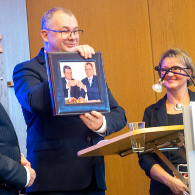 Verabschiedungsfeier Landrat J&ouml;rg Bensberg - Polnische Delegation &copy;STUEBER