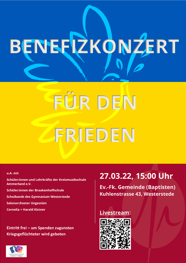 Benefizkonzert der Kreismusikschule am 27. M�rz 2022