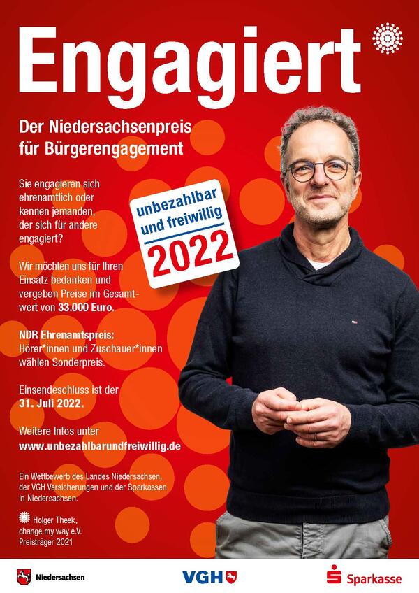 Plakat �Unbezahlbar und freiwillig 2022�
