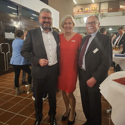 Neujahrsempfang 2024 - J&ouml;rg Bensberg, Karin Harms und Enno Rode