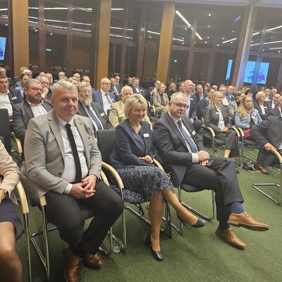 Neujahrsempfang 2024 - Maniak Wojciech, Anja Wittenberg und Maciej Wasielewski