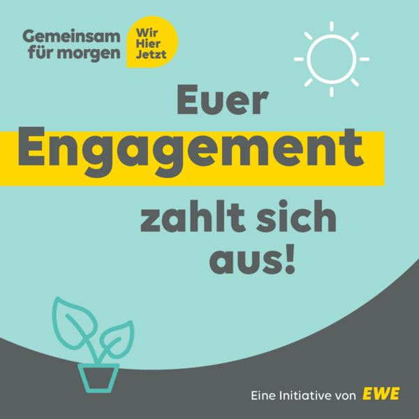 Kampagnengrafik zum Klimawettbewerb der EWE