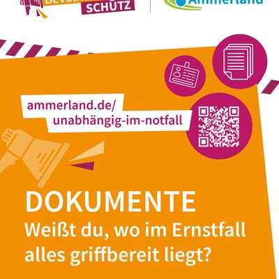 Infokarte Dokumente / Unabh�ngig im Notfall 
