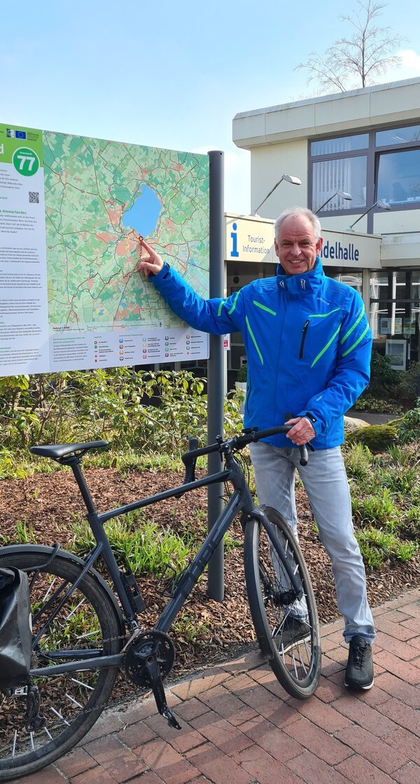 Frank Bullerdiek, Leiter der Ammerland Touristik, freut sich �ber die positive Entwicklung des Radtourismus im Ammerland
