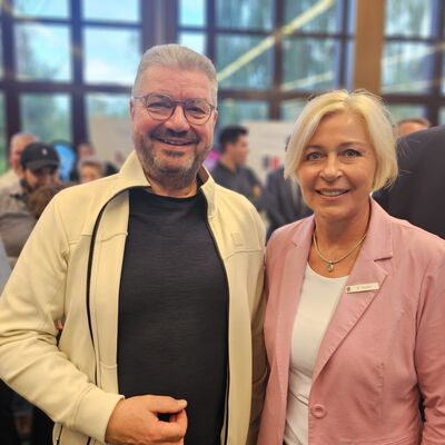 Ehemaliger Landrat Jörg Bensberg und Landrätin Karin Harms