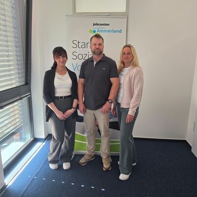 Bild vergr&ouml;&szlig;ern: Organisationsteam Jobmesse Sandra Bischoff, Mark Linde, Daja Liefrink
